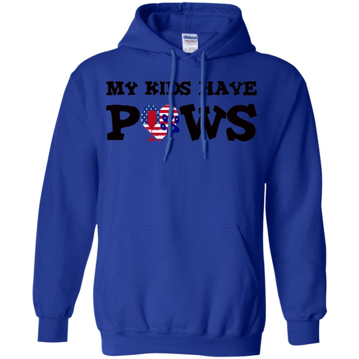 Sweatshirts Royal / S WineyBitches.Co My Kids Have Paws Pullover Hoodie 8 oz. WineyBitchesCo