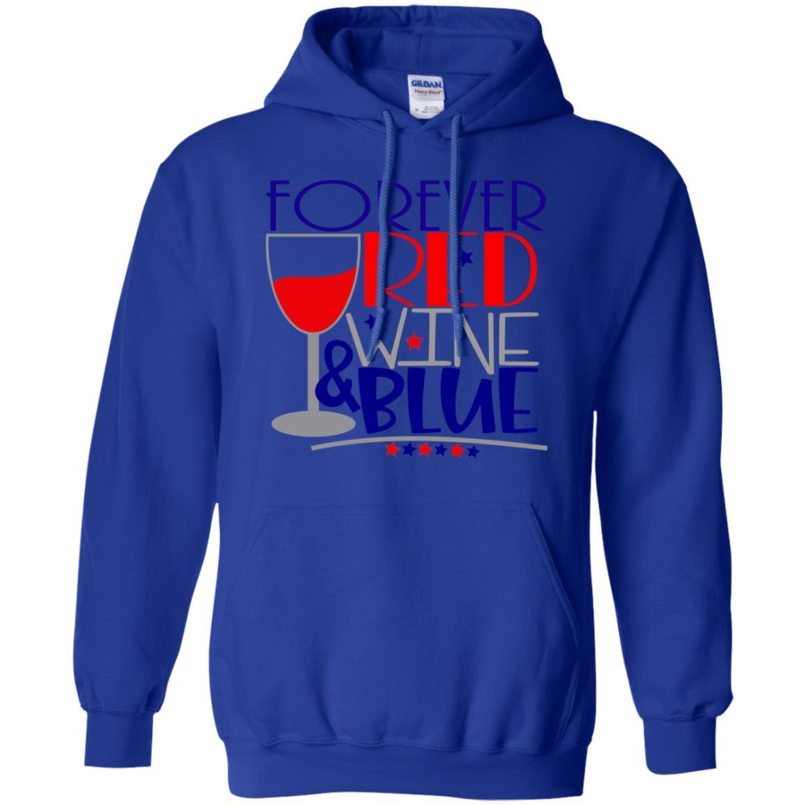Sweatshirts Royal / S WineyBitches.CoForever Red Wine & Blue Pullover Hoodie 8 oz. WineyBitchesCo