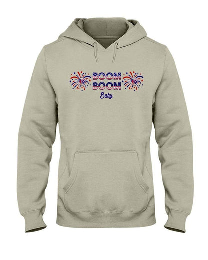 Sweatshirts Sandstone / S Winey Bitches Co "Boom Boom Baby" 50/50 Hoodie WineyBitchesCo