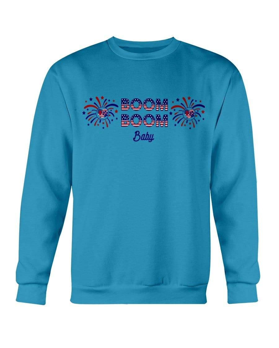 Sweatshirts Sapphire / S Winey Bitches Co "Boom Boom Baby" Sweatshirt - Crew WineyBitchesCo