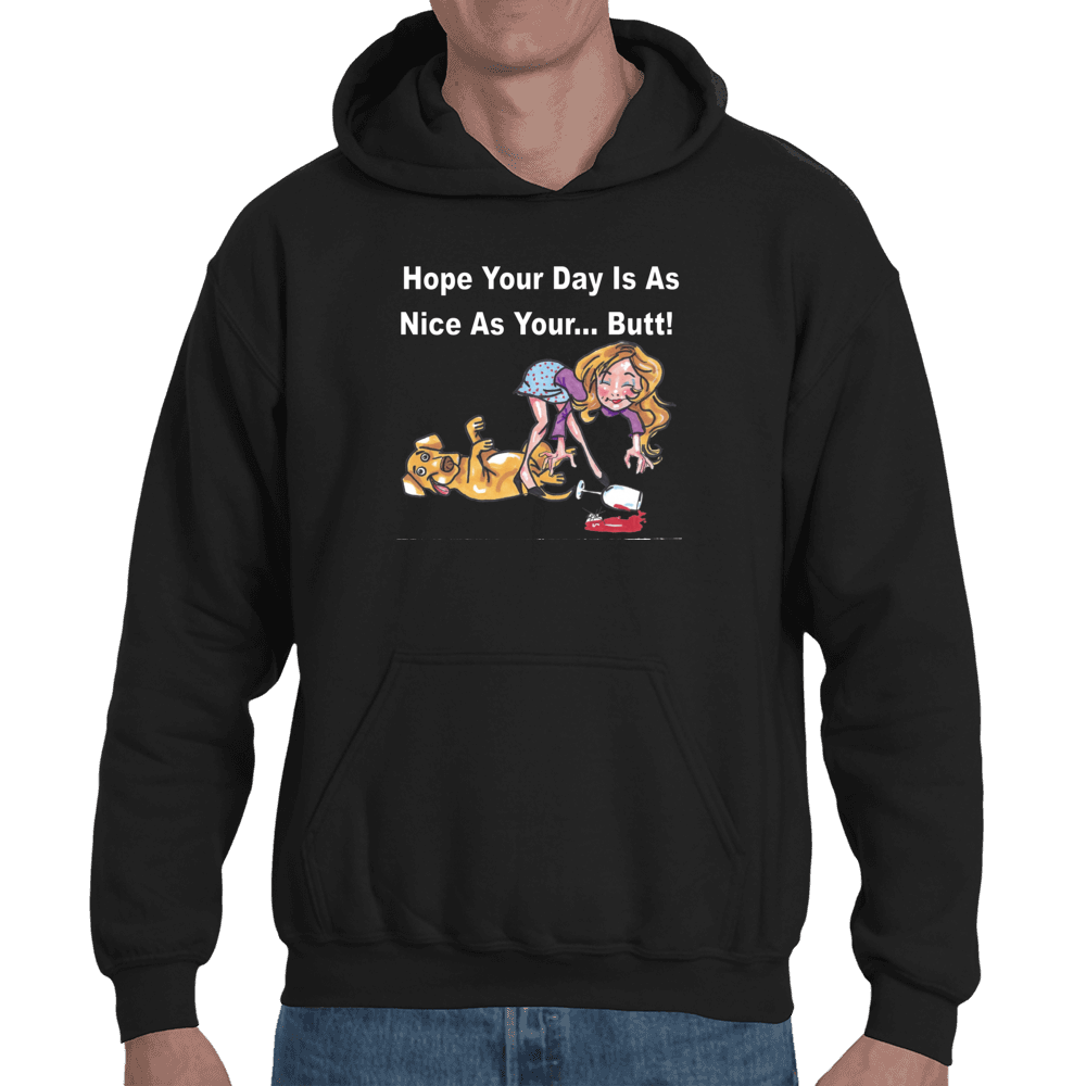 Sweatshirts Small / Black WineyBitches.co "Nice Butt" Hoodie WineyBitchesCo