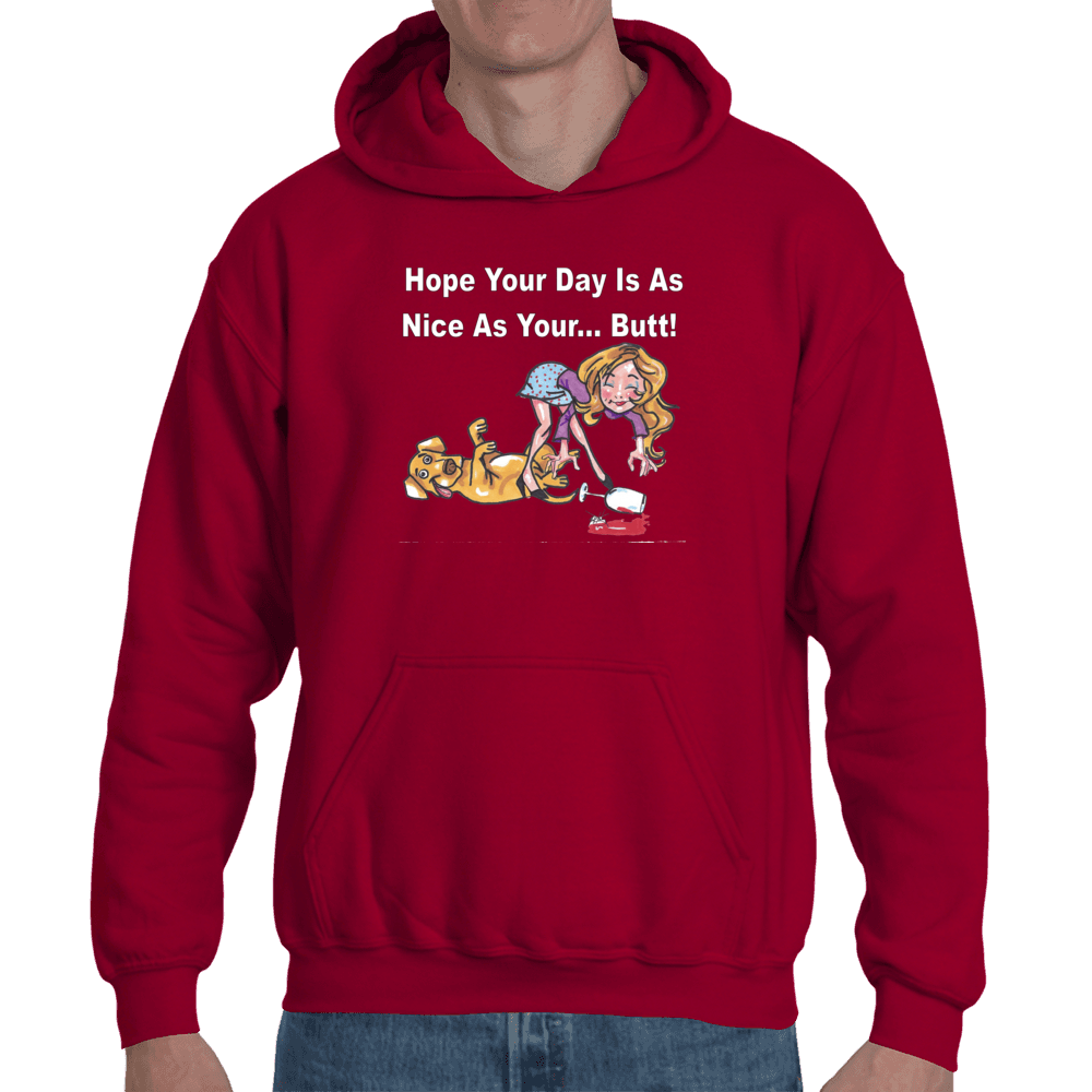 Sweatshirts Small / Cardinal Red WineyBitches.co "Nice Butt" Hoodie WineyBitchesCo