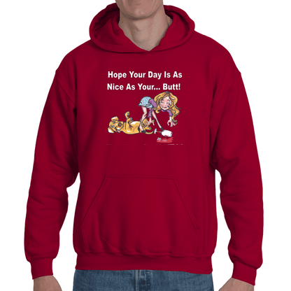 Sweatshirts Small / Cardinal Red WineyBitches.co "Nice Butt" Hoodie WineyBitchesCo