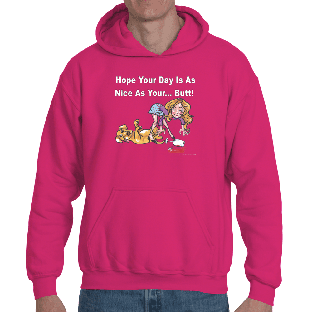 Sweatshirts Small / Heliconia WineyBitches.co "Nice Butt" Hoodie WineyBitchesCo