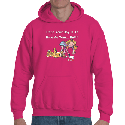 Sweatshirts Small / Heliconia WineyBitches.co "Nice Butt" Hoodie WineyBitchesCo