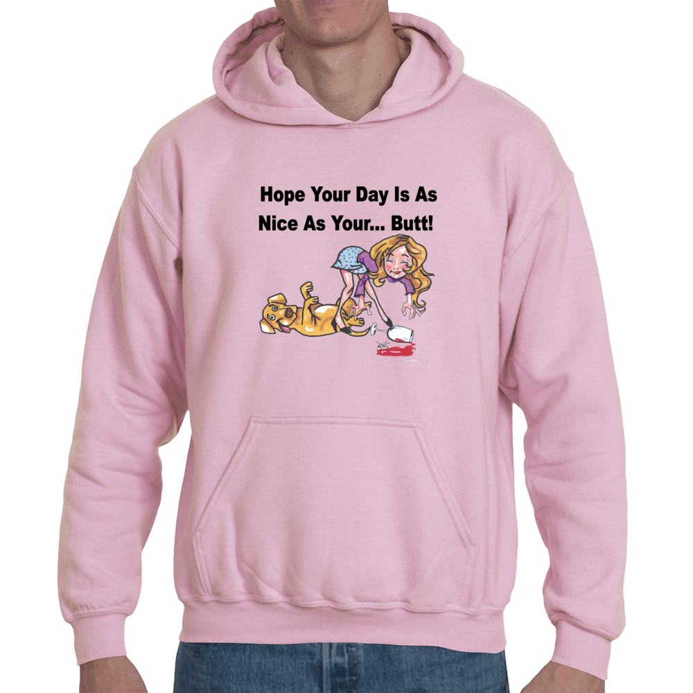 Sweatshirts Small / Light Pink WineyBitches.co "Nice Butt" Hoodie WineyBitchesCo