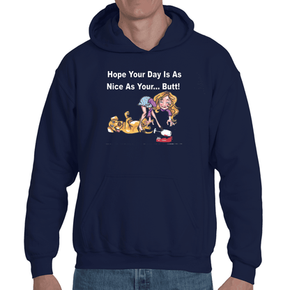 Sweatshirts Small / Navy Blue WineyBitches.co "Nice Butt" Hoodie WineyBitchesCo