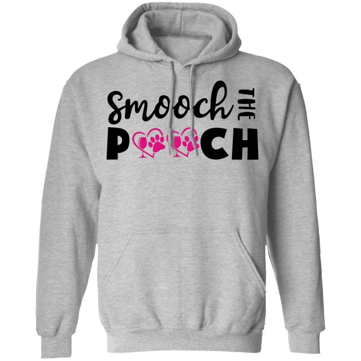 Sweatshirts Sport Grey / S Winey Bitches Co "Smooch The Pooch" Pullover Hoodie 8 oz. WineyBitchesCo