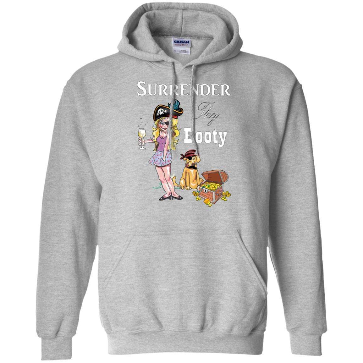 Sweatshirts Sport Grey / S WineyBitches.Co Surrender Thy Booty Pullover Hoodie 8 oz. WineyBitchesCo
