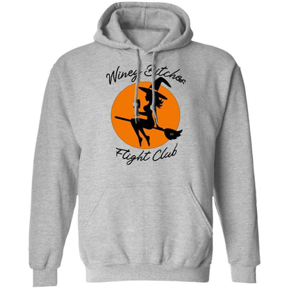 Sweatshirts Sport Grey / S WineyBitches.Co "Winey Bitches Flight Club" Pullover Hoodie 8 oz. WineyBitchesCo