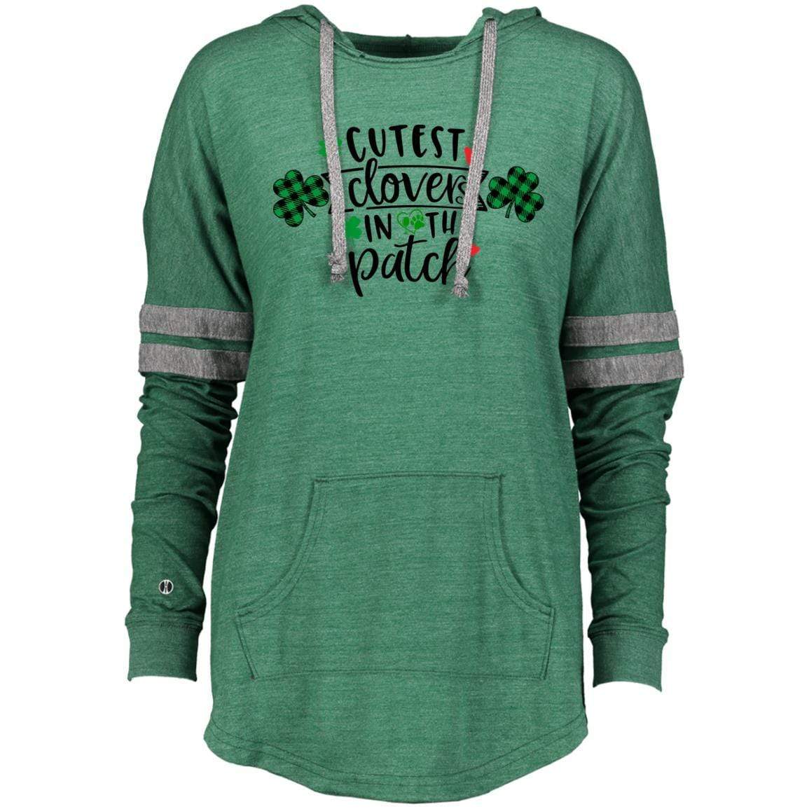 Sweatshirts Vintage Forest/Vintage Grey / X-Small Winey Bitches Co Ladies Hooded Low Key Pullover WineyBitchesCo