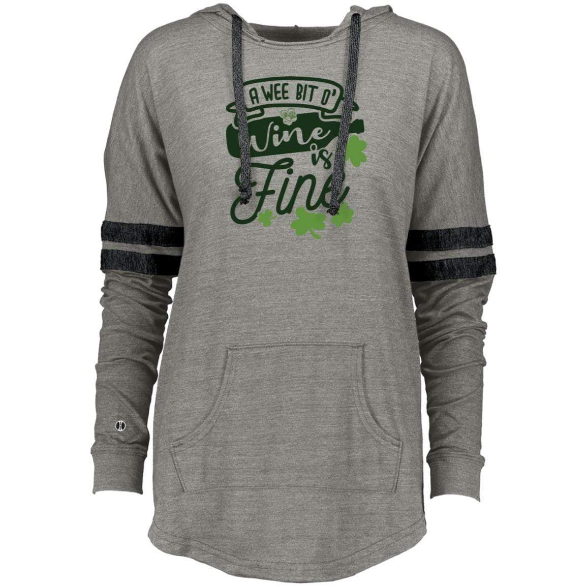 Sweatshirts Vintage Grey/Vintage Black / X-Small Winey Bitches Co Ladies Hooded Low Key Pullover WineyBitchesCo