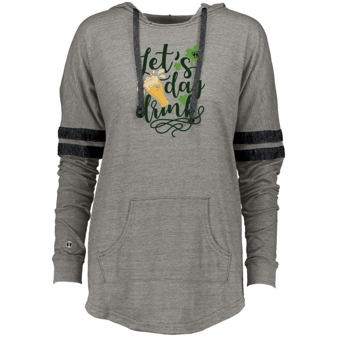 Sweatshirts Vintage Grey/Vintage Black / X-Small Winey Bitches Co Ladies Hooded Low Key Pullover WineyBitchesCo