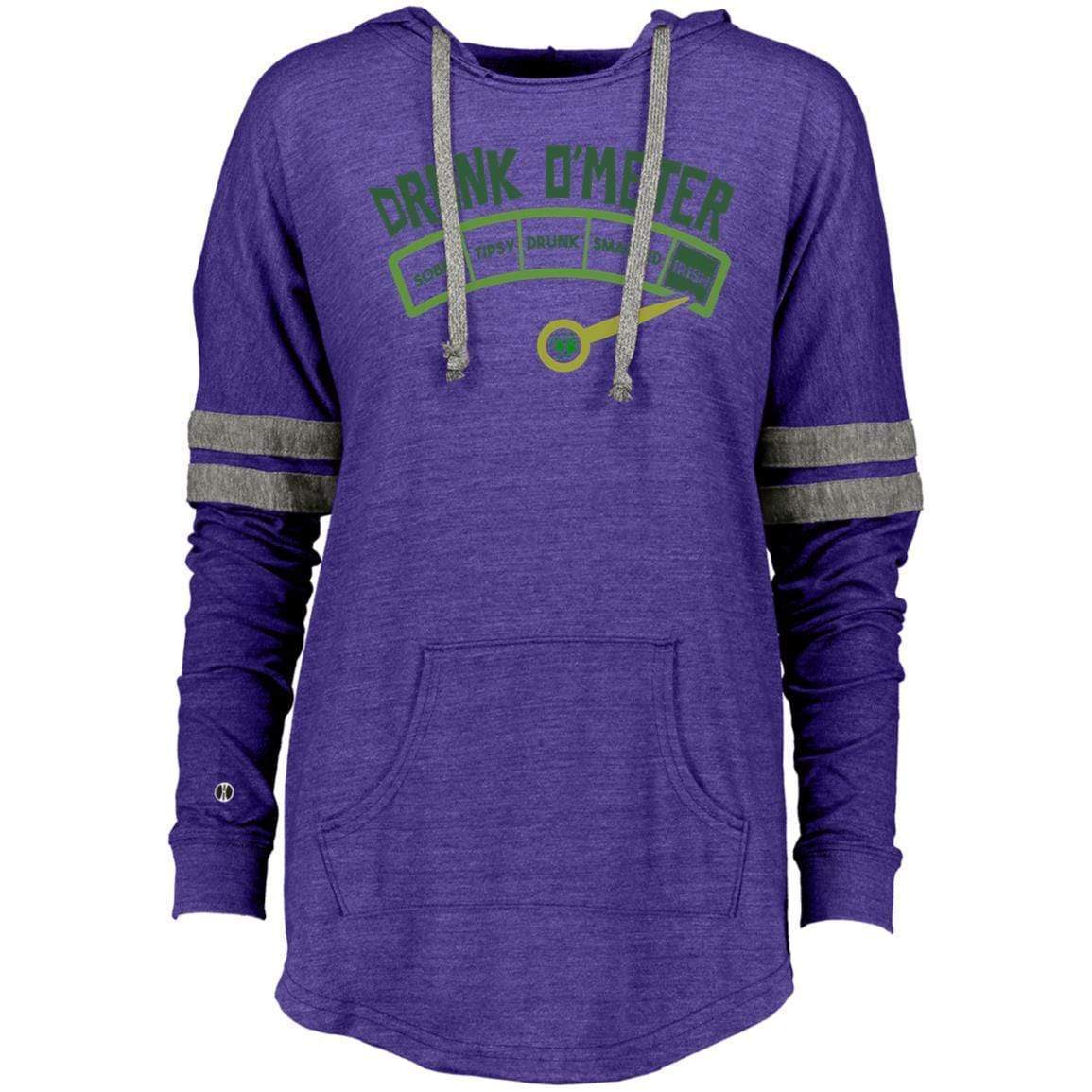 Sweatshirts Vintage Purple/Vintage Grey / X-Small Winey Bitches Co Ladies Hooded Low Key Pullover WineyBitchesCo