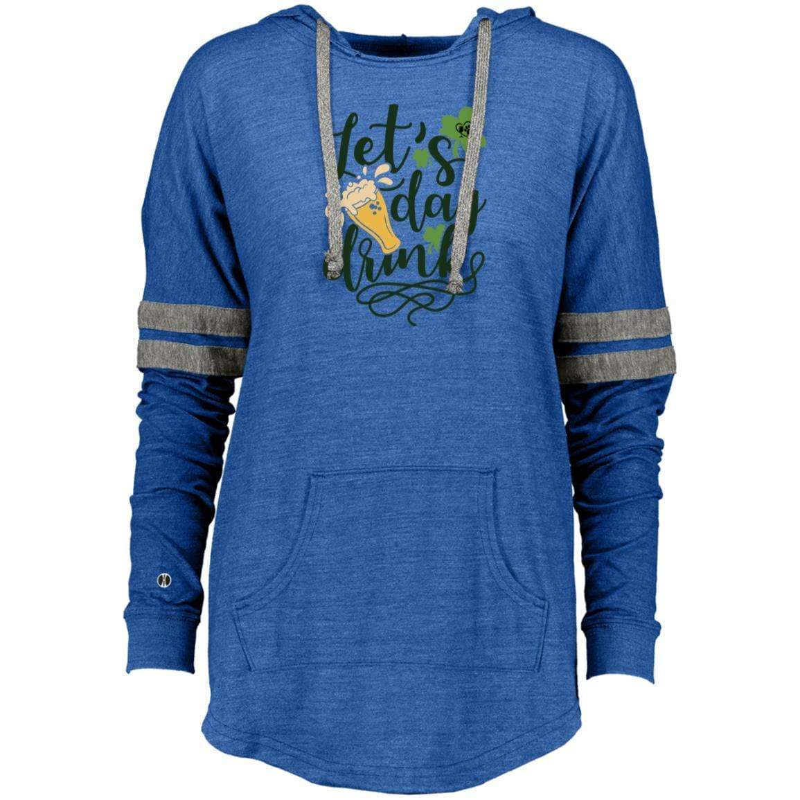 Sweatshirts Vintage Royal/Vintage Grey / X-Small Winey Bitches Co Ladies Hooded Low Key Pullover WineyBitchesCo