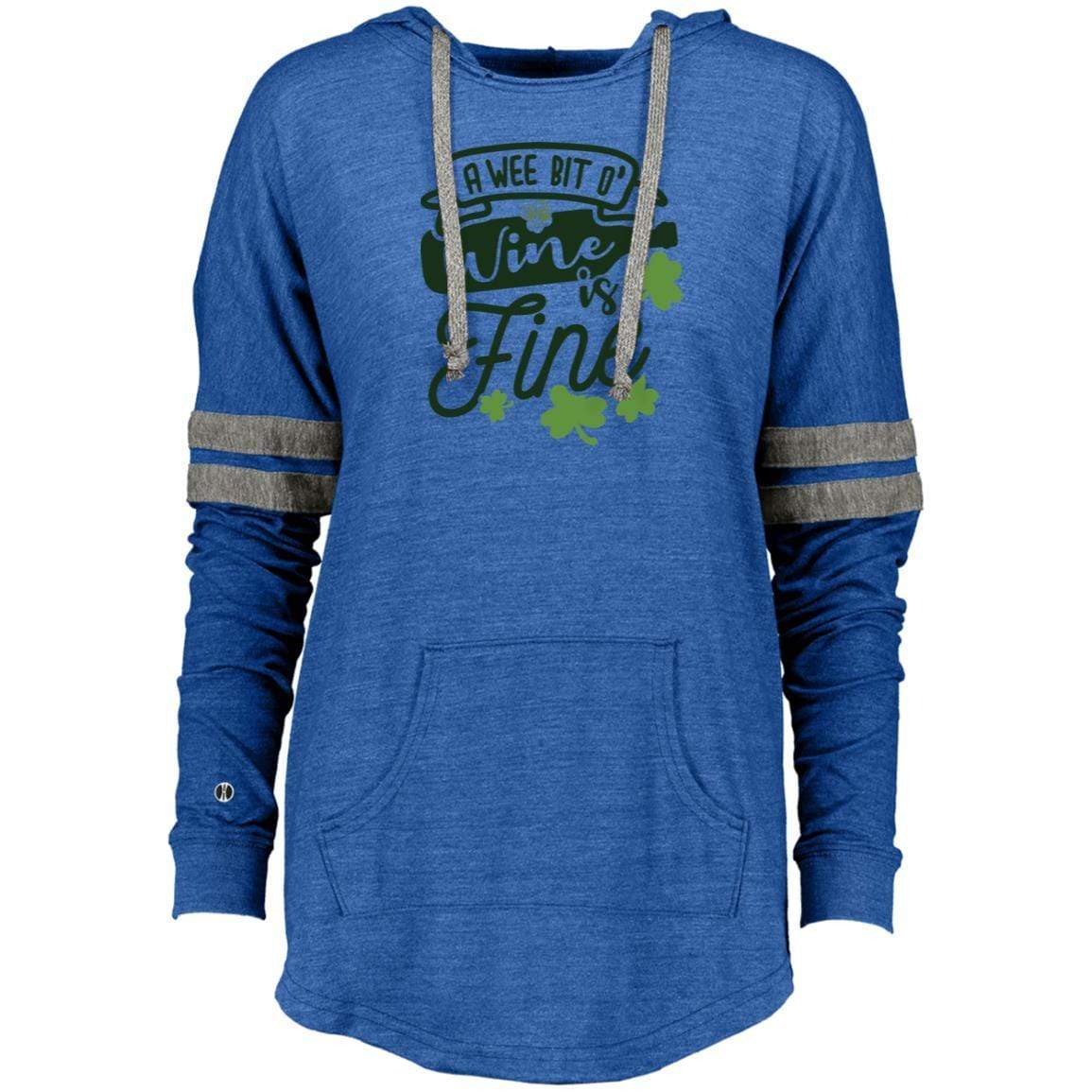 Sweatshirts Vintage Royal/Vintage Grey / X-Small Winey Bitches Co Ladies Hooded Low Key Pullover WineyBitchesCo