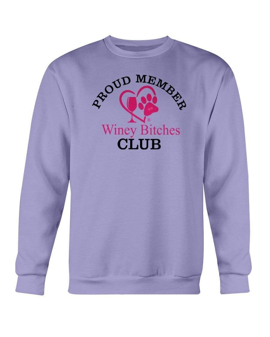 Sweatshirts Violet / S Winey Bitches Club-Proud Membe Sweatshirt - Crew WineyBitchesCo