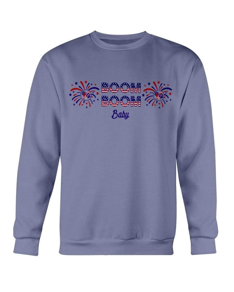 Sweatshirts Violet / S Winey Bitches Co "Boom Boom Baby" Sweatshirt - Crew WineyBitchesCo