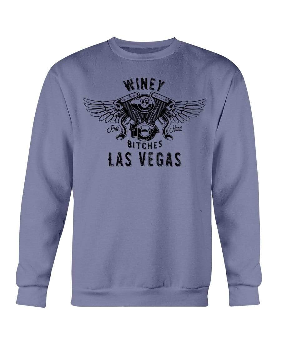 Sweatshirts Violet / S Winey Bitches "Ride Hard Las Vegas" Sweatshirt - Crew WineyBitchesCo