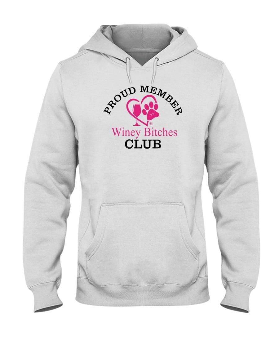 Sweatshirts White / S Winey Bitches Club-Proud Member 50/50 Hoodie WineyBitchesCo
