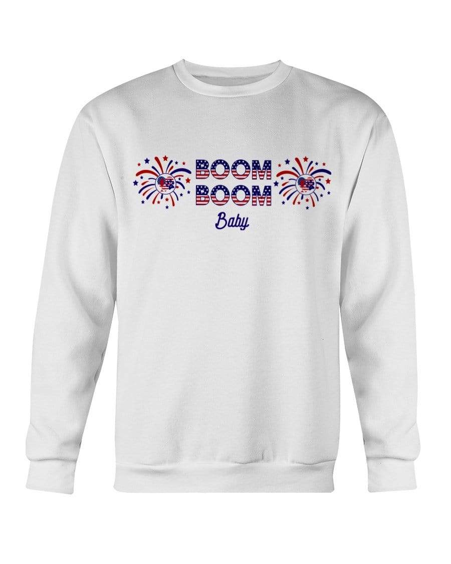 Sweatshirts White / S Winey Bitches Co "Boom Boom Baby" Sweatshirt - Crew WineyBitchesCo