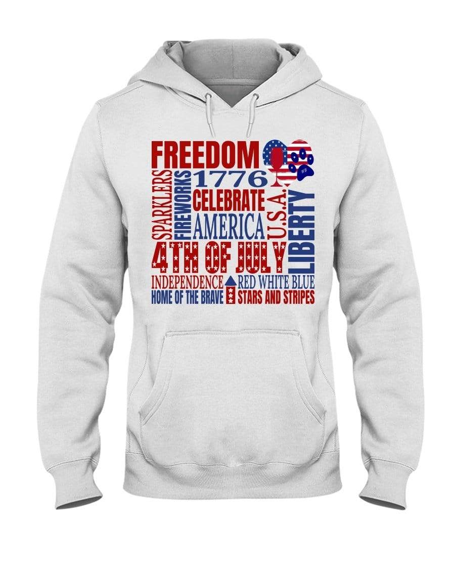 Sweatshirts White / S Winey Bitches Co "Celebrate America" 50/50 Hoodie WineyBitchesCo