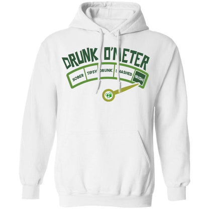 Sweatshirts White / S Winey Bitches Co  "Irish Drunk O'Meter" Pullover Hoodie 8 oz. WineyBitchesCo