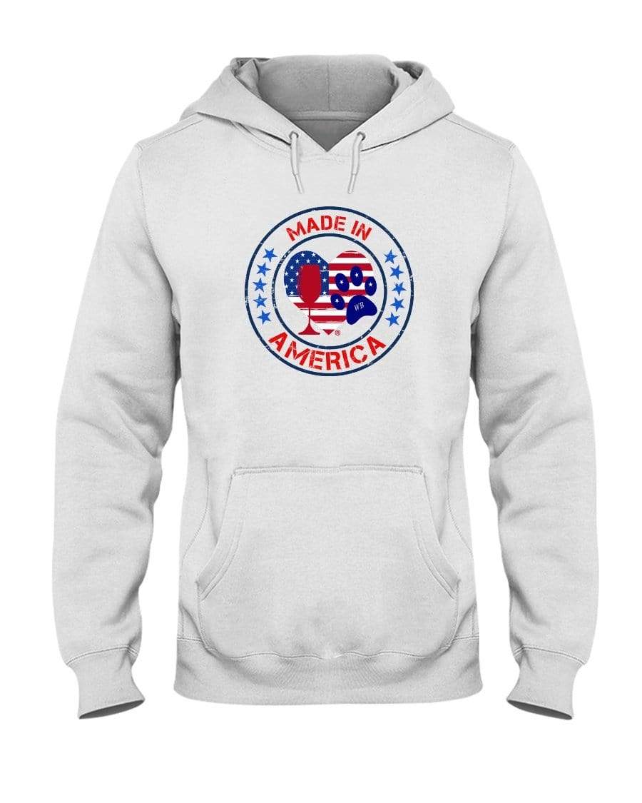 Sweatshirts White / S Winey Bitches Co "Made In America" 50/50 Hoodie WineyBitchesCo