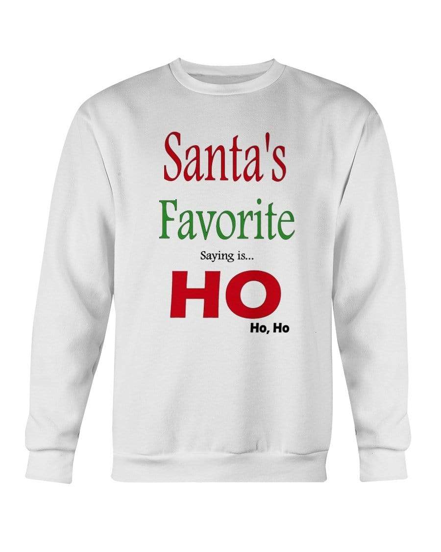 Sweatshirts White / S Winey Bitches Co "Santa's Favorite Saying" Sweatshirt - Crew WineyBitchesCo