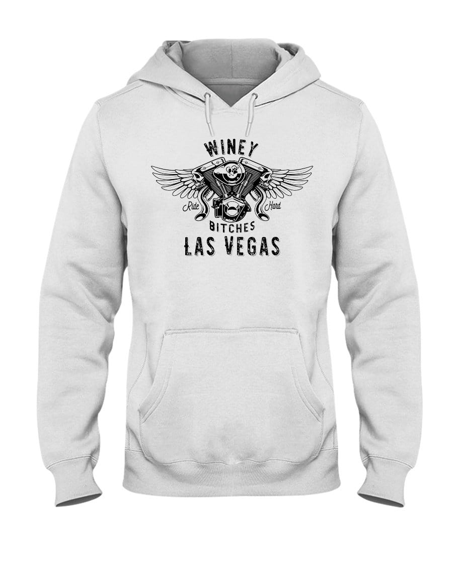 Sweatshirts White / S Winey Bitches "Ride Hard Las Vegas" 50/50 Hoodie WineyBitchesCo
