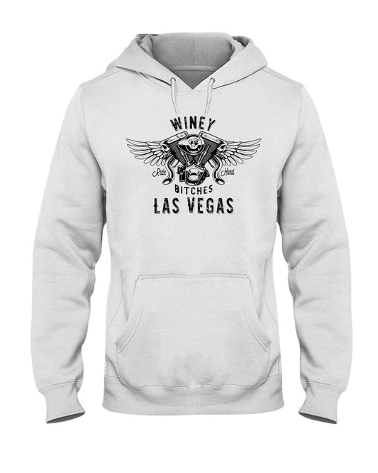 Sweatshirts White / S Winey Bitches "Ride Hard Las Vegas" 50/50 Hoodie WineyBitchesCo