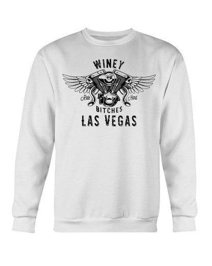 Sweatshirts White / S Winey Bitches "Ride Hard Las Vegas" Sweatshirt - Crew WineyBitchesCo