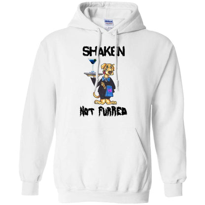 Sweatshirts White / S WineyBitches.Co "Shaken Not Furred" Pullover Hoodie 8 oz. WineyBitchesCo