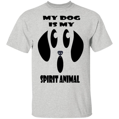 T-Shirts Ash / S WineyBitches.Co "My Dog Is My Spirit Animal" Halloween Ultra Cotton T-Shirt WineyBitchesCo
