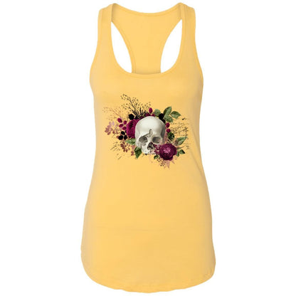 T-Shirts Banana Cream / X-Small Winey Bitches Co Skull Design #6 Ladies Ideal Racerback Tank WineyBitchesCo