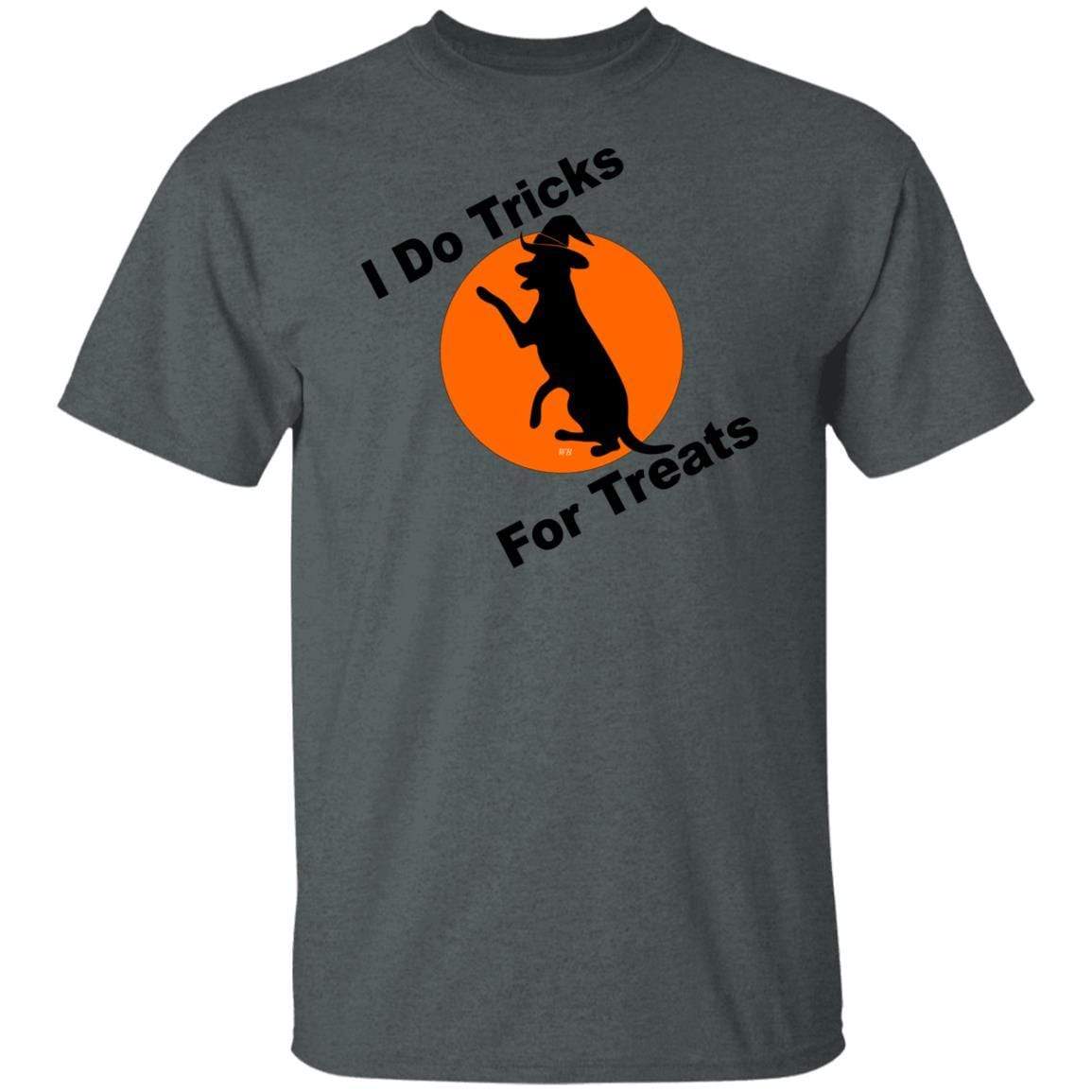 T-Shirts Dark Heather / S WineyBitches.Co "I Do Tricks For Treats" Dog- Ultra Cotton T-Shirt WineyBitchesCo