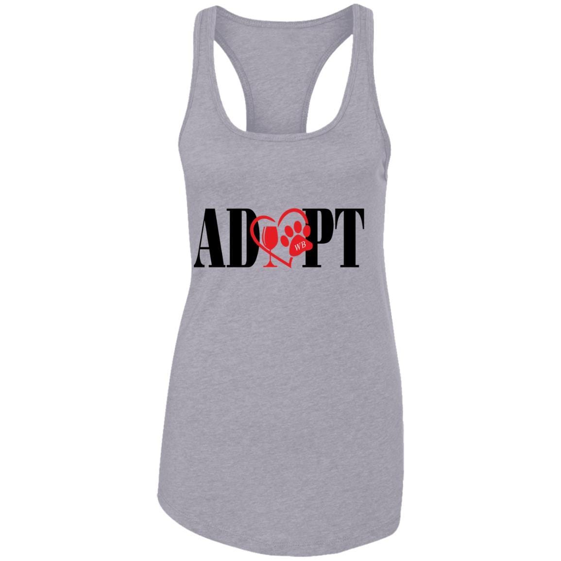 T-Shirts Heather Grey / X-Small NL1533 Next Level Ladies Ideal Racerback Tank WineyBitchesCo