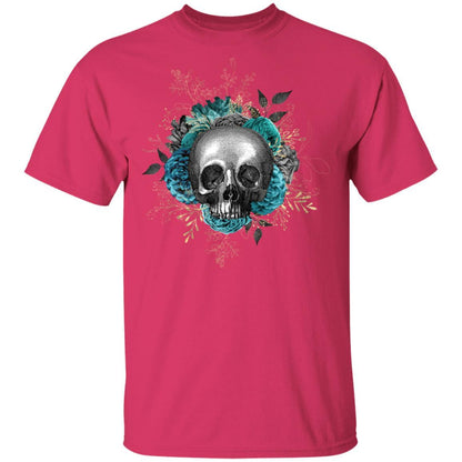 T-Shirts Heliconia / S Winey Bitches Co Skull Design #3 5.3 oz. T-Shirt WineyBitchesCo