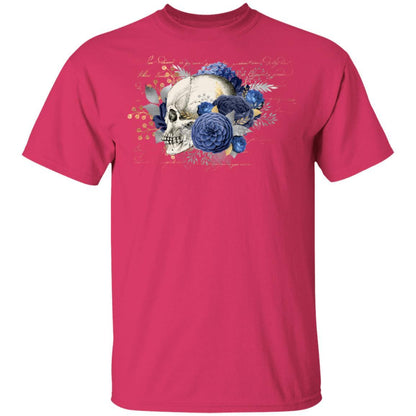 T-Shirts Heliconia / S Winey Bitches Co Skull Design #5 5.3 oz. T-Shirt WineyBitchesCo