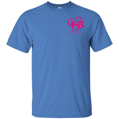 T-Shirts Iris / S WB " I Support Drink A Cup Save A Pup" Ultra Cotton T-Shirt Double graphics WineyBitchesCo