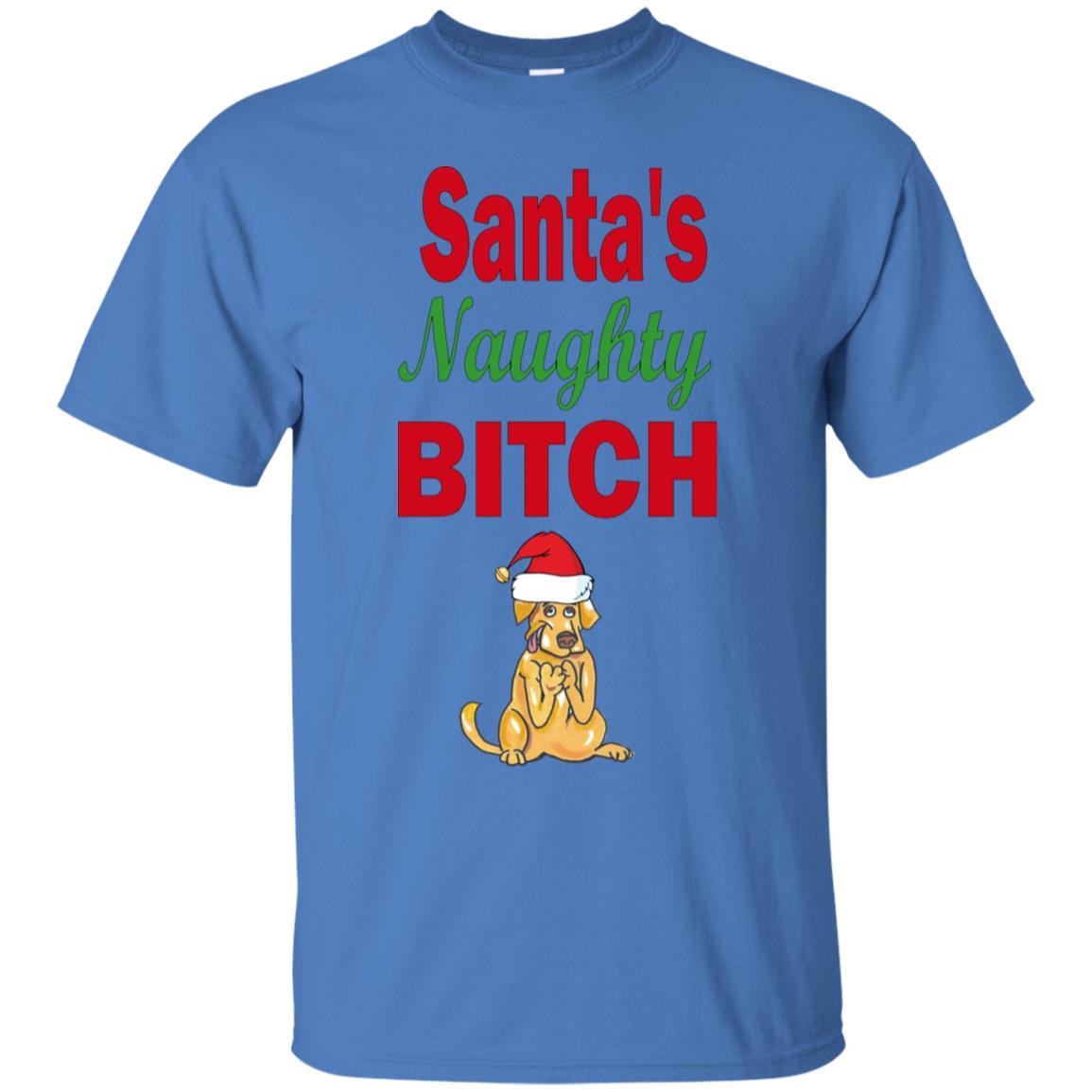 T-Shirts Iris / S WineyBitches.co Santa's Naughty Bitch- Cotton T-Shirt WineyBitchesCo