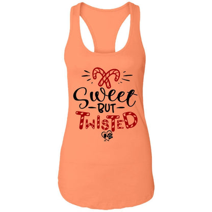 T-Shirts Light Orange / X-Small WineyBitches.Co "Sweet But Twisted" Ladies Ideal Racerback Tank WineyBitchesCo