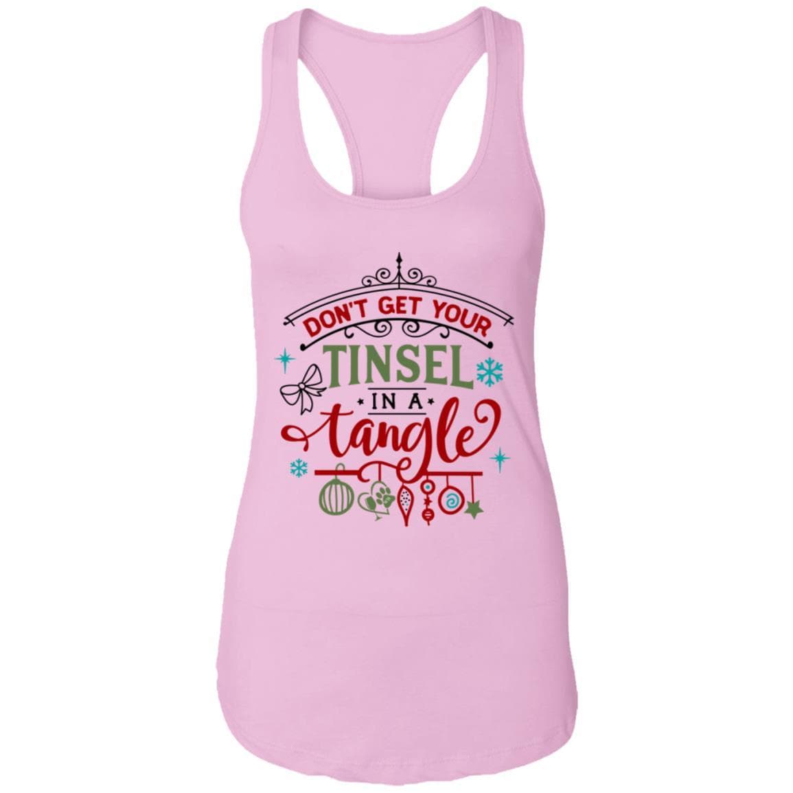T-Shirts Lilac / X-Small WineyBitches.Co "Don't Get Your Tinsel In A Tangle" Ladies Ideal Racerback Tank WineyBitchesCo