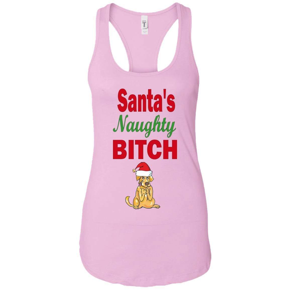 T-Shirts Lilac / X-Small WineyBitches.co Santa's Naughty Bitch-Personalized Racerback Tank WineyBitchesCo