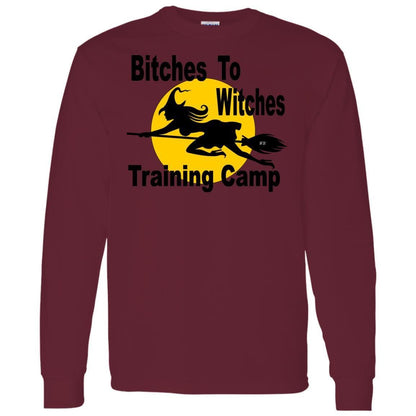 G540 Gildan LS T-Shirt 5.3 oz. - Winey Bitches - Wine- Women- K9's