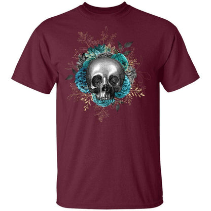 T-Shirts Maroon / S Winey Bitches Co Skull Design #3 5.3 oz. T-Shirt WineyBitchesCo