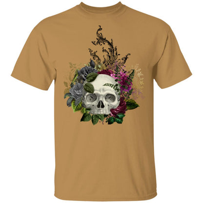 T-Shirts Old Gold / S Winey Bitches Co Skull Design #1 5.3 oz. T-Shirt WineyBitchesCo