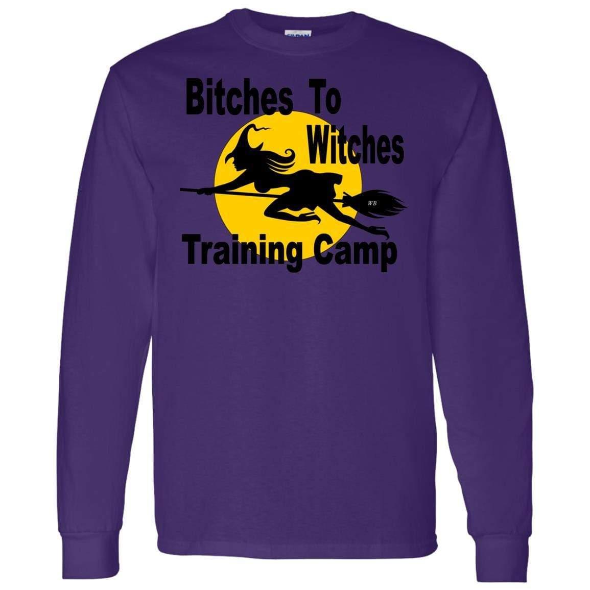 G540 Gildan LS T-Shirt 5.3 oz. - Winey Bitches - Wine- Women- K9's