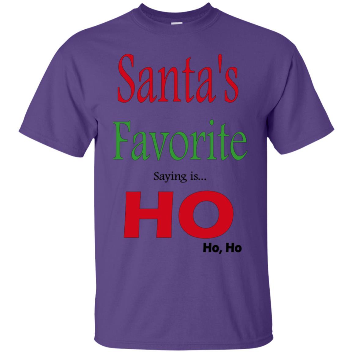 T-Shirts Purple / S WineyBitches.co "Santas Favorite Saying" Cotton T-Shirt WineyBitchesCo