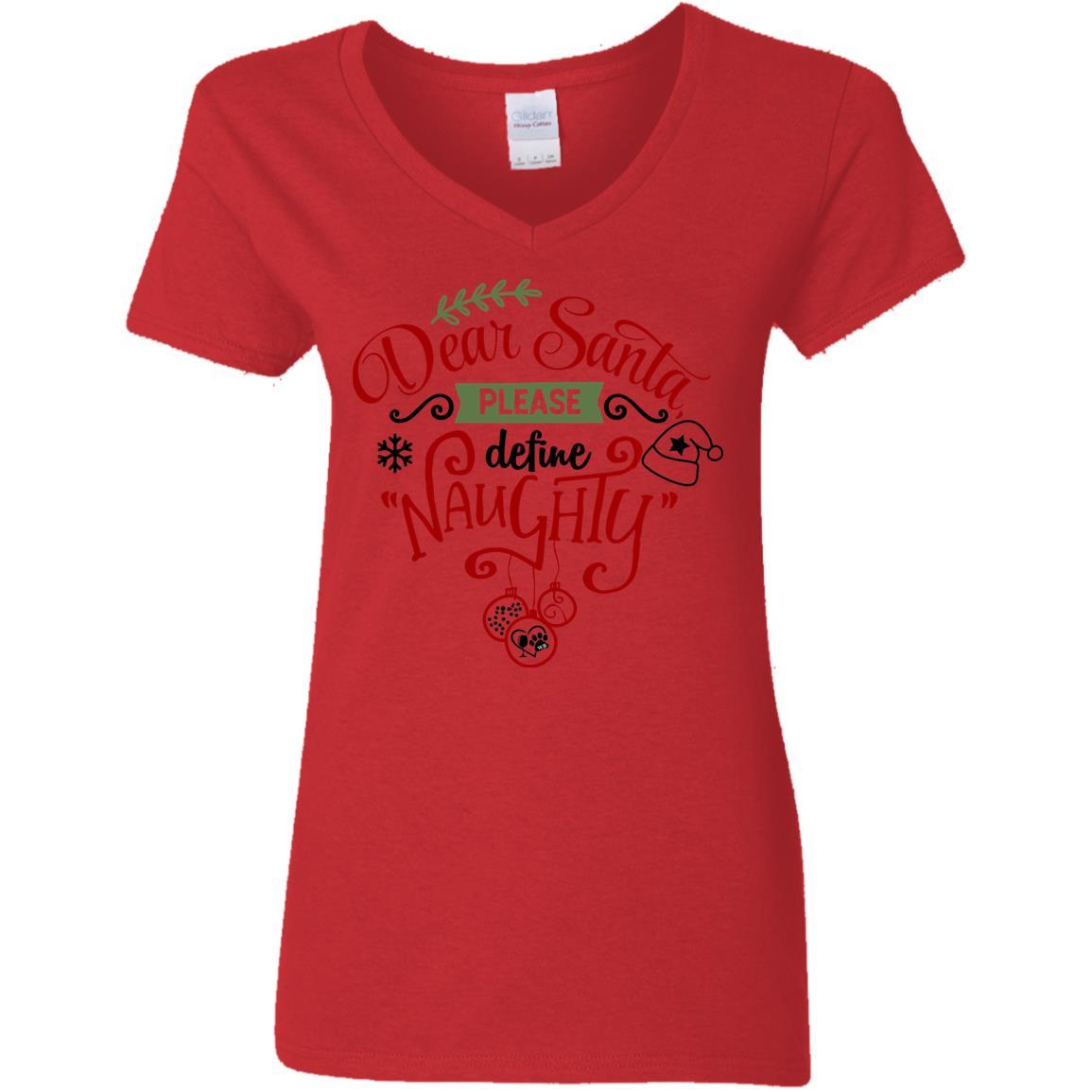 T-Shirts Red / S WineyBitches.Co Ladies' 5.3 oz. V-Neck T-Shirt WineyBitchesCo